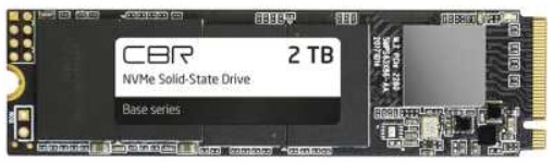 Накопитель SSD M.2 2280 CBR SSD-002TB-M.2-BS24b 2048GB, 3500/3100MB/s, TBW 1000, OEM