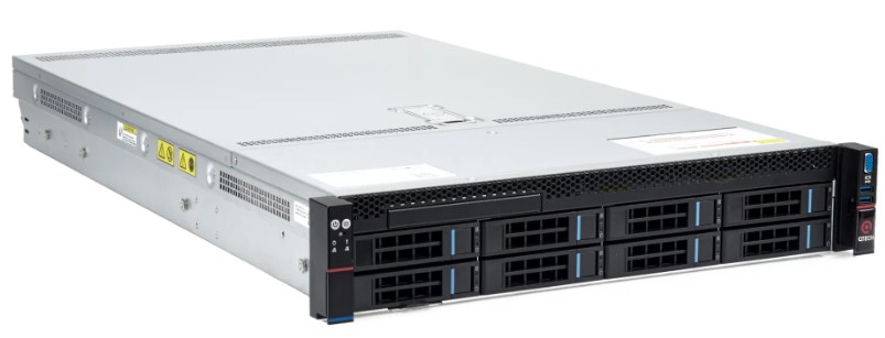Сервер 2U Rack QTECH QSRV-260802_52 8*LFF/SFF SASSATA, 2* Intel Xeon Silver 4210R 10C 2.4 GHz, 2* 32GB DDR4 RDIMM ECC 3200MHz, 1* SAS/SATA Backplane,