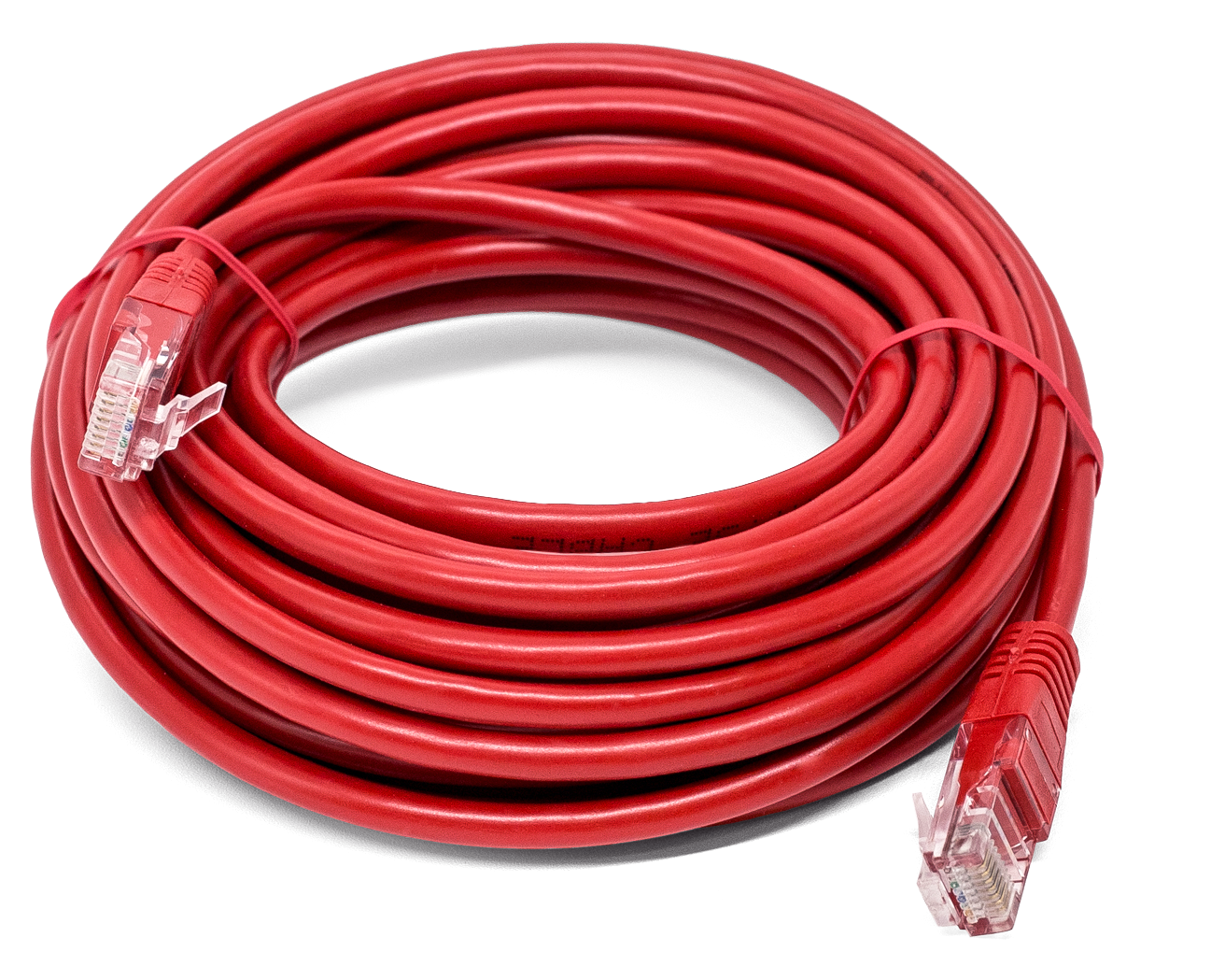 Кабель патч-корд U/UTP 5e кат. 10м Filum FL-U5-10M-R 26AWG(7x0.16 мм), омедненный алюминий (CCA), PVC, красный