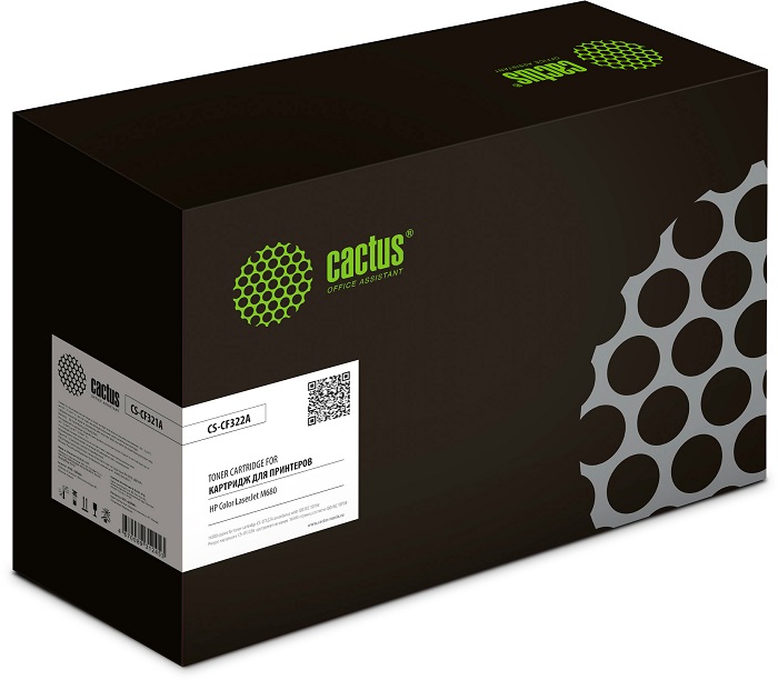 Картридж Cactus CS-CF322AR лазерный желтый (16500стр.) для HP CLJ Ent M680