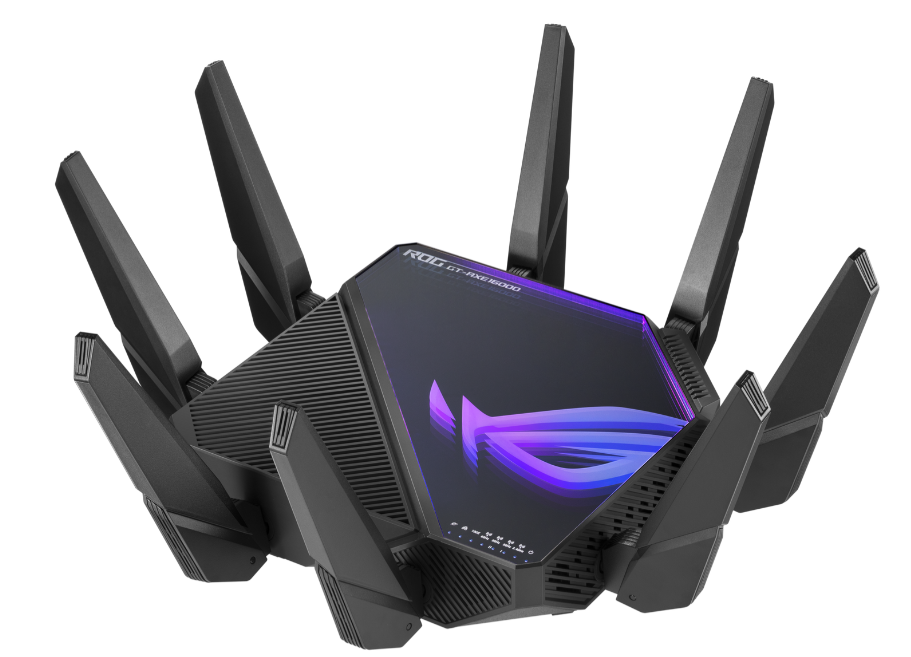 Роутер ASUS 90IG06W0-MU2A10 GT-AXE16000 802.11 a/b/g/n/ac/ax 1148 + 4804Mbps, 2,4 + 5 gGz, 8 antenna, USB, GBT LAN
