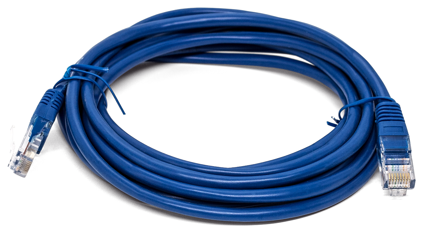 Кабель патч-корд U/UTP 6 кат. 5м Filum FL-U6-5M-BL 26AWG(7x0.16 мм), омедненный алюминий (CCA), PVC, синий