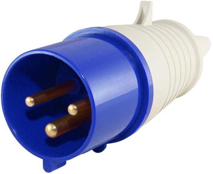Вилка DEKraft 26004DEK ВП-102 переносная 023 2Р+РЕ 32А 220В IP44