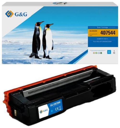 Картридж G&G GG-407544 GG toner-cartrige for Ricoh Aficio SP C250DN/C250SF cyan 1600 pages