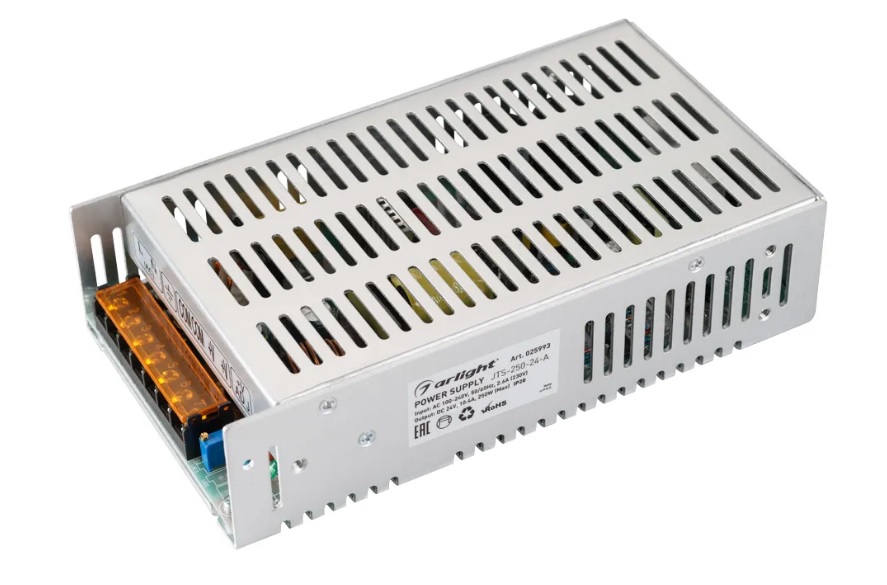 Блок питания Arlight JTS-250-24-A 025993 (0-24V, 10.4A, 250W) IP20 сетка