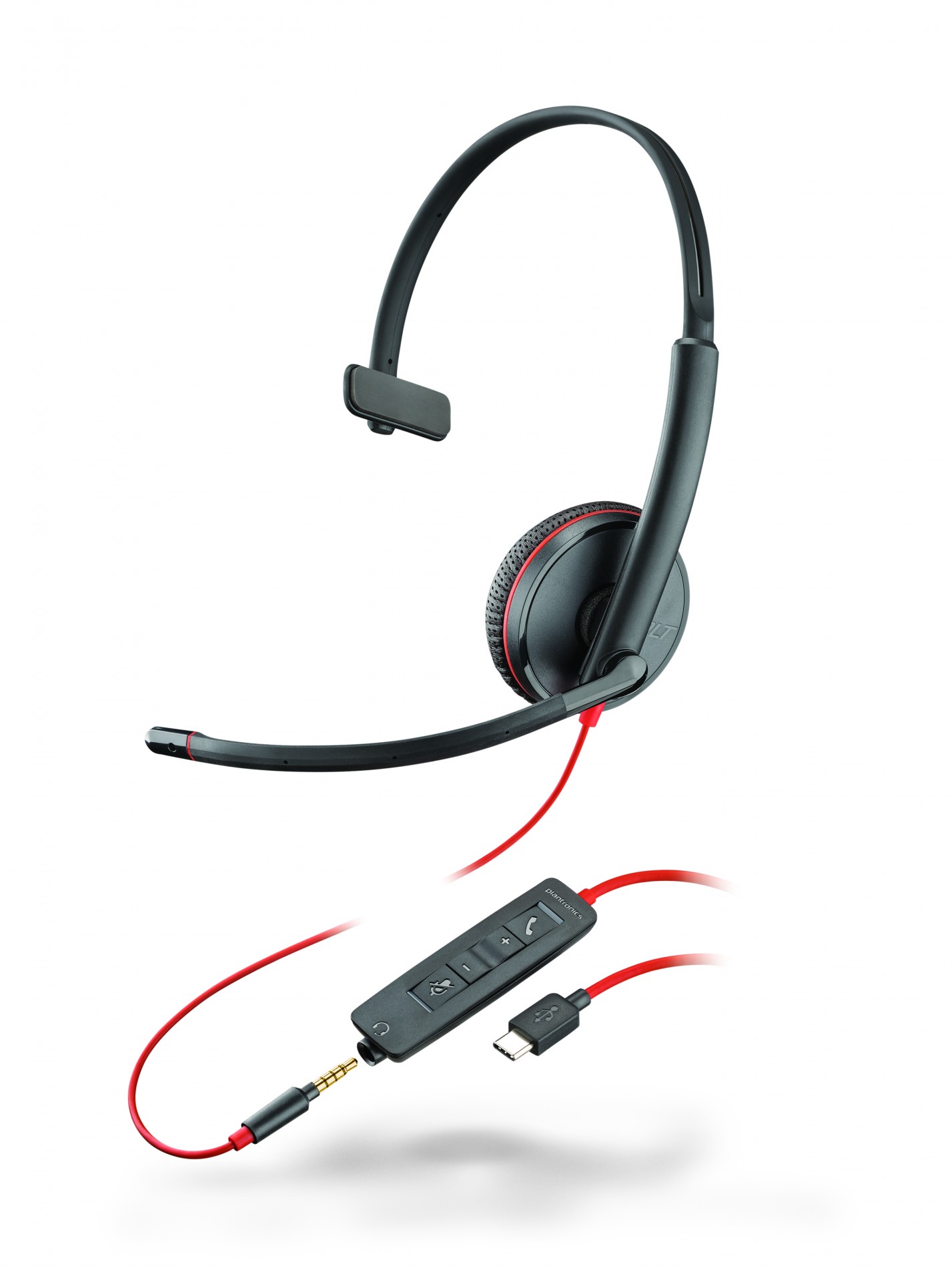 Гарнитура Plantronics BlackWire C5210-C Mono (USB Type-C / Jack 3.5мм) (207587-01)