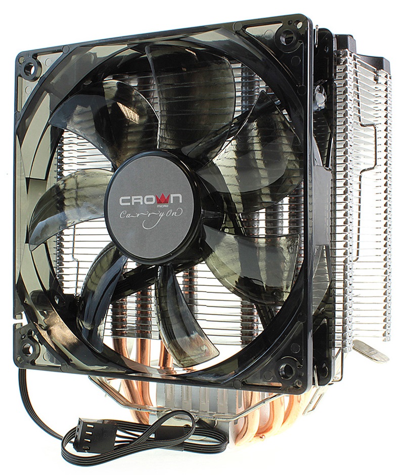 Кулеры для CPU Crown  Xcom-Shop Кулер Crown CM-5 CM000001649 LGA775/LGA115x/754/939/940/AM2/AM2+/AM3/AM3+/FM1/FM2 800-1500rpm, 73.5CFM, 16.5-30.8dBA, 4 pin PWM RTL