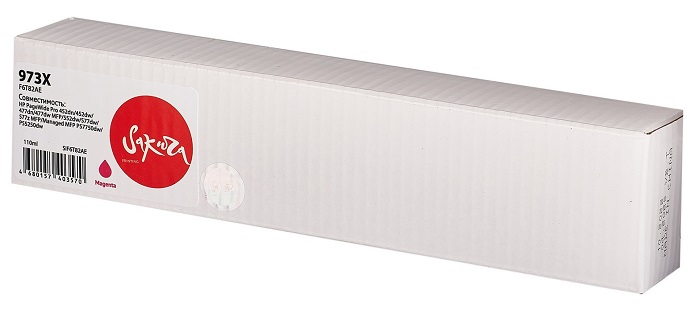 Картридж струйный Sakura F6T82AE (№973X Magenta) для HP PageWide Pro 452dn/452dw/477dn/477dw MFP/552dw/577dw/577z MFP/Managed MFP P57750dw/P55250dw, п