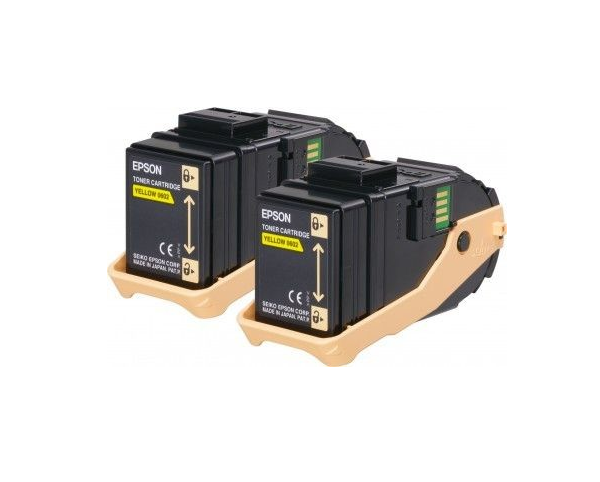 Тонер-картридж Epson S050606 желтый для AcuLaser C9300 (2 штуки)