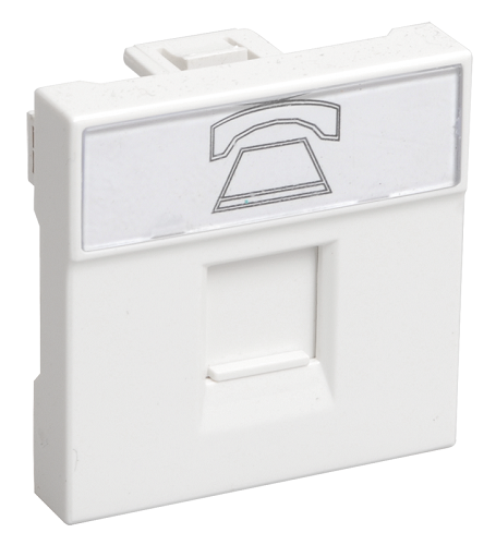 Розетка IEK CKK-40D-RT2-K01 телефонная RJ-11 кат.3, 2 модуля. РКФ-20-00-П
