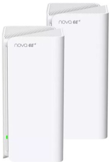 Роутер Tenda MX21 Pro (2-pack) трехдиапазонная гигабитная Wi-Fi Mesh система AXE5700, 2,4/5/6 ГГц, до 5665 Мбит/с, 3x1Гбит/с