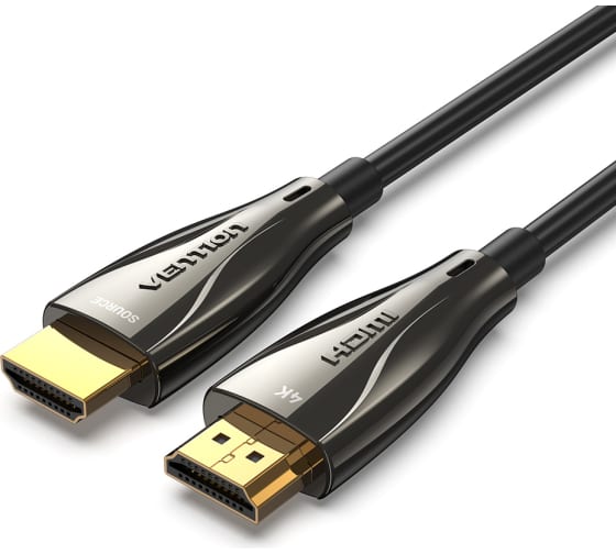Кабель интерфейсный HDMI-HDMI Vention ALABV оптический 19M/19M - 40м. Черный