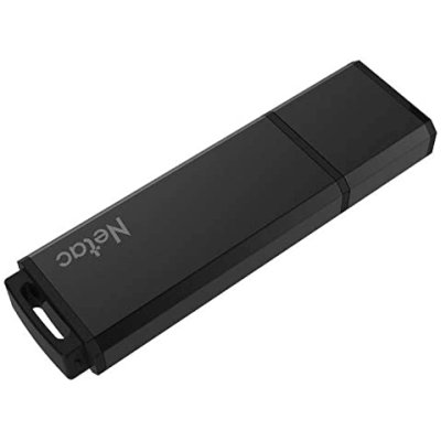 Накопитель USB 2.0 16GB Netac NT03U351N-016G-20BK U351, металлическая чёрная