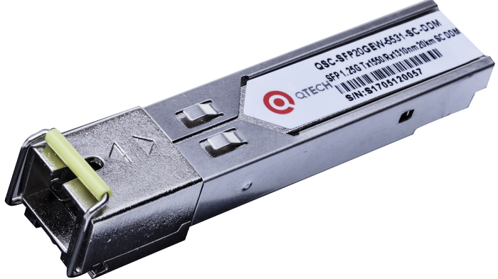 Шлюзы безопасности QTECH  Xcom-Shop Трансивер QTECH QSC-SFP20GEW-5531-SC-DDM 20км, 1,25Гбит/с, Tx=1550/Rx=1310нм, SC, DFB, SM, DDM