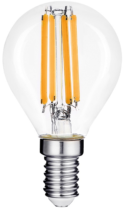 Лампа светодиодная WOLTA WF-G45-12W6KE14 FILAMENT 12Вт 6500K Е14