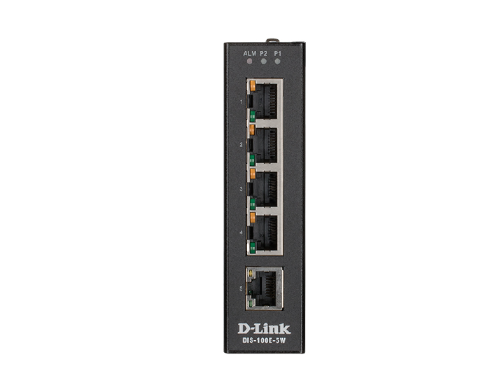 Коммутатор промышленный неуправляемый D-link DIS-100E-5W/A1A 5x10/100Base-TX