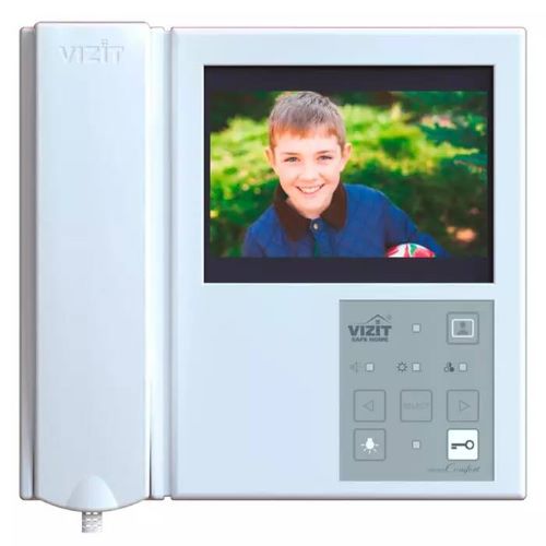 Видеодомофон VIZIT VIZIT-M405D5 2-х канальный цветной (CVBS, 5), возможность подключения кнопки звонок