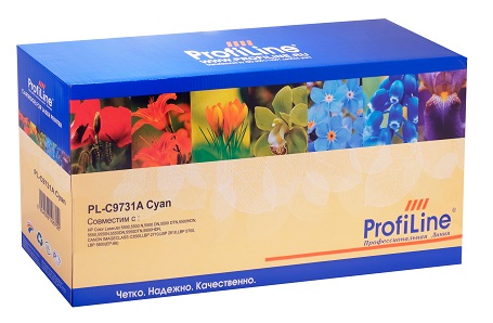 Картридж ProfiLine PL-C9731A  для принтеров HP LJ 5500/5550/ Canon LBP-2710/2810 Cyan 12 000 копий ProfiLine