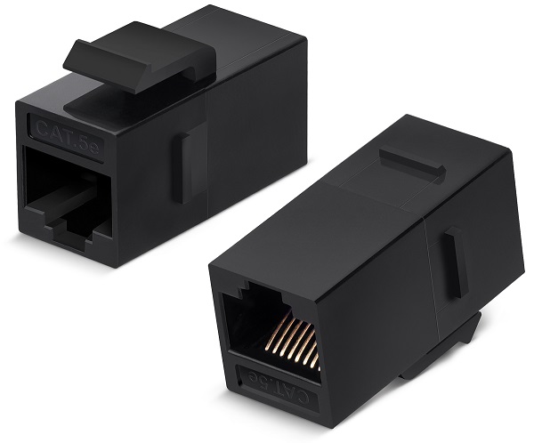 Адаптер проходной Cabeus CA-KJ-8p8c-C5e RJ45-RJ45/8p8c, кат 5е, неэкранированный