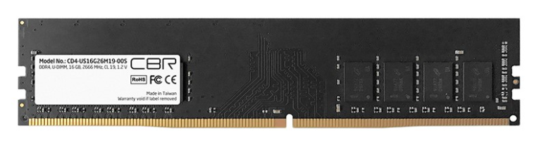  Модуль памяти DDR4 16GB CBR CD4-US16G26M19-00S PC4-21300, 2666MHz, CL19, single rank
