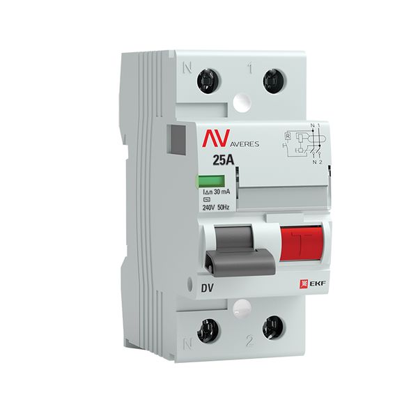 УЗО EKF rccb-2-25-30-ac-av DV 2P 25А/ 30мА (AC) AVERES