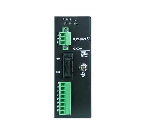 Конвертер промышленный Kyland KOM200 302110017 1 100Base-FX single mode fiber port, FC connector, 1310nm, 40km, 1 RS485 serial port, 2 RS232 serial po