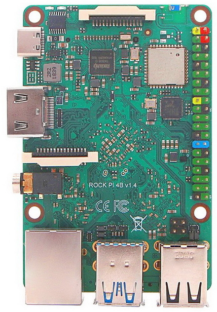 Контроллеры и микрокомпьютеры Микрокомпьютер RockPi RPBoard A4 4GB RK3399/4GB OEM