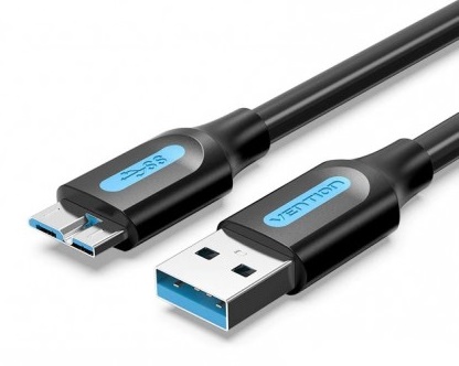Кабель интерфейсный USB 3.0 Vention COPBC AM/micro B - 0,25м