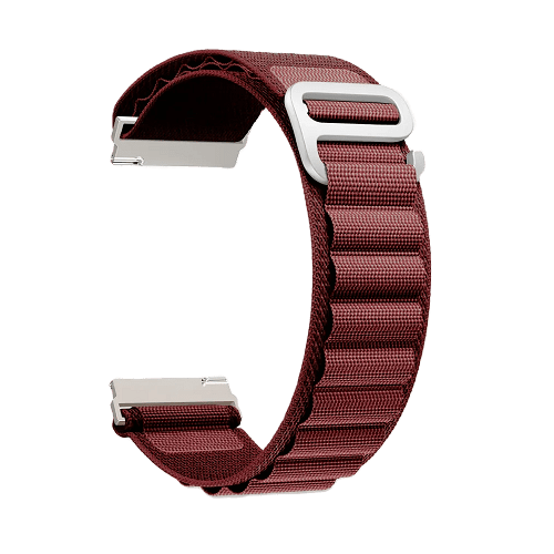 Ремешок на руку Lyambda DSN-19-22-WR петлевой нейлоновый для часов 22 mm wine red