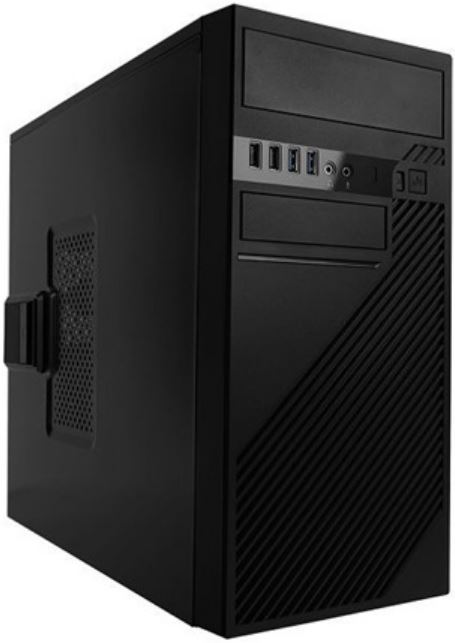 Корпус mATX InWin EFS712 6195517 без БП, чёрный, 2*USB 2.0, 2*USB 3.0, USB Type-C, audio