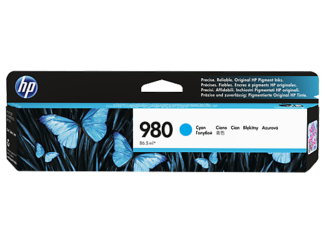 Картридж HP 980 D8J07A cyan (голубой) для OJ Ent X585, X555 (6600стр.