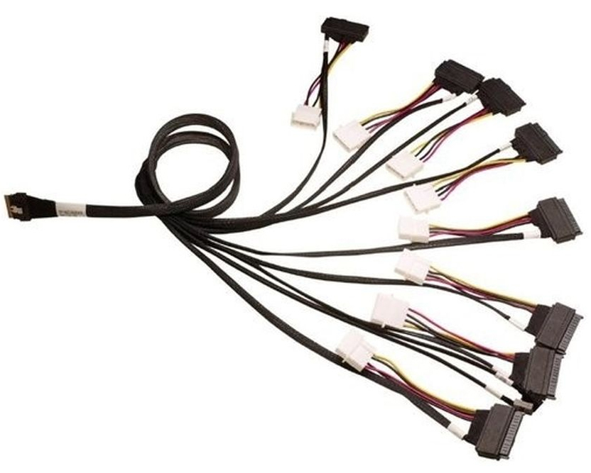 Кабели SAS/SATA/SCSI  Xcom-Shop Кабель ACD ACD-60006-MD (6710076) Slimline SASx8 (SFF8654) -to- 8x U.3 Direct, 1M, (анaлог Broadcom 05-60006-00)