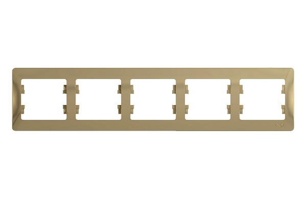Рамка Schneider Electric GSL000405 Glossa Титан 5-я, горизонтальная