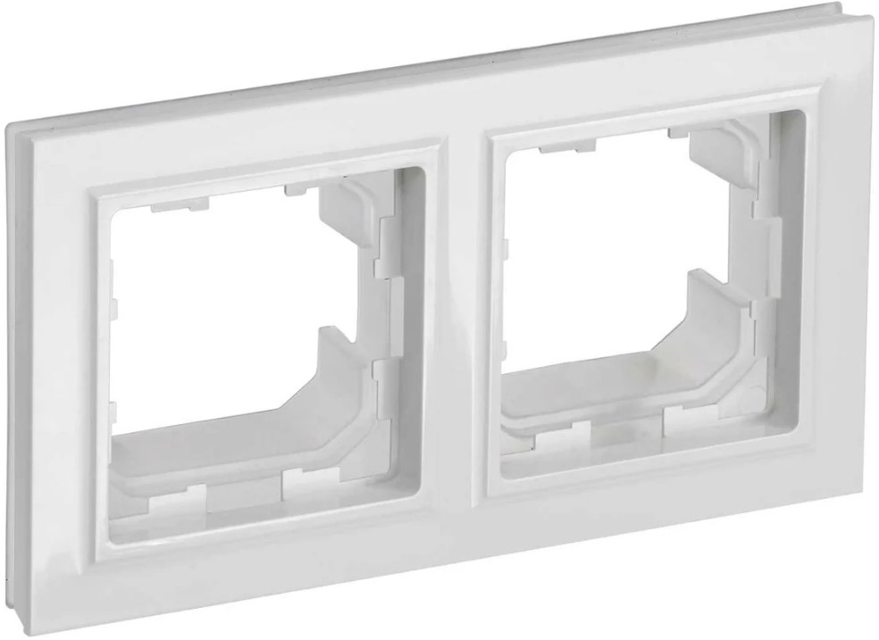 Рамка двойная IEK BR-M22-44-K01 BRITE IP44 РУ-2-БрБ-44 Белый