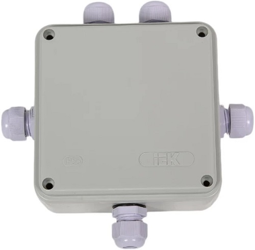 Коробка распределительная IEK UKO10-100-100-050-K51-55 КМ41330 о/п 100х100х50мм PG9 IP55 серая