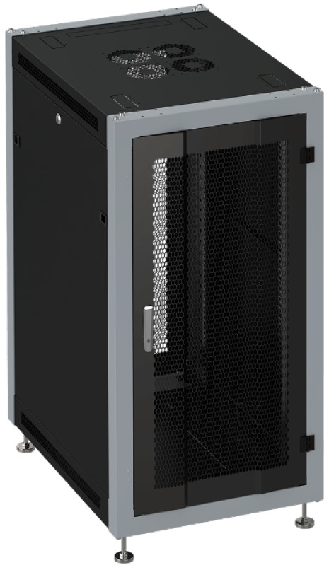 Шкаф напольный 19, 33U SYSMATRIX SL 6633.934 600x600x1600mm (ШхГхВ) передняя дверь перфорированная, задняя дверь двухстворчатая перфорированная, пово