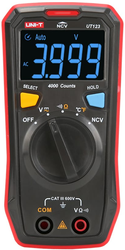 Мультиметр UNI-T UT123 600В, 20МОм, карманный (0511237)