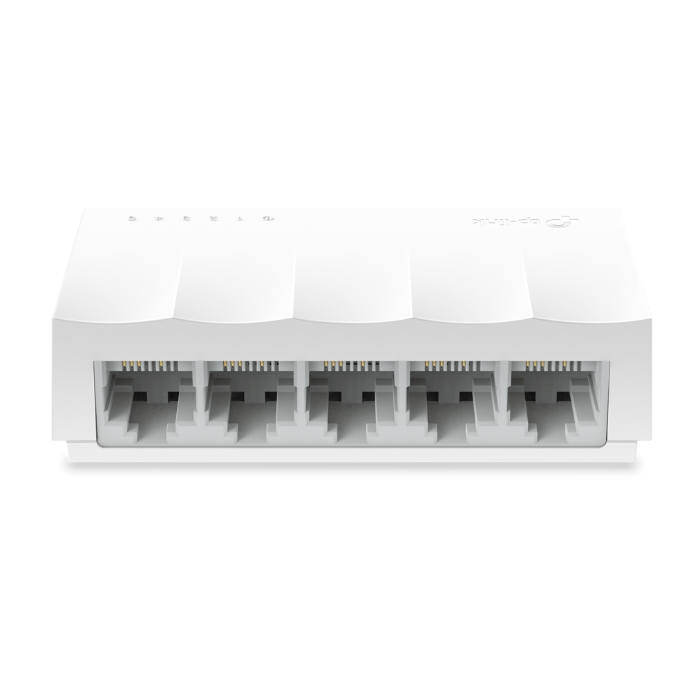 Коммутаторы TP-LINK неуправляемые Коммутатор TP-LINK LS1005 5 портов RJ45 10/100 Мбит/с, пластиковый корпус, настольный/монтируемый на стену, plug and play