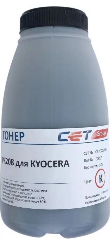 Картридж CET Тонер-картридж (PK208) TK-5220K для KYOCERA ECOSYS P5021cdn/M5521cdn (CET) Black, 24г, 1200 стр., CET141133