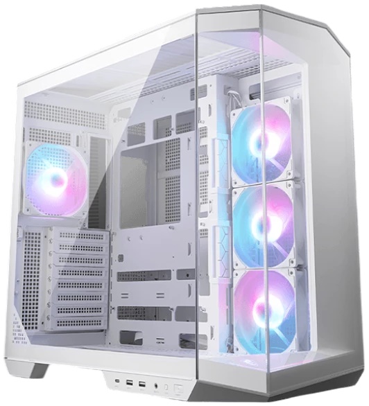 Корпуса MSI Корпус ATX MSI MAG Pano 100R PZ WHITE 306-7G26W22-HH9 без БП, боковая панель из закалённого стекла, 2*USB 3.2, USB Type-C