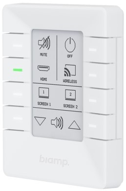 Панель управления BIAMP Impera Uniform 8U 910.1870.900 кнопочная 8-button E Ink control pad with Ethernet