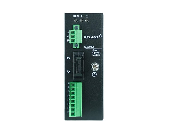 Конвертер промышленный Kyland KOM200 302110049 1 100Base-FX single mode fiber port, FC connector, 1310nm, 40km, 1 RS232 serial port, 1 RS422 serial po