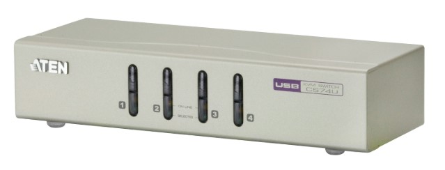 Переключатель KVM Aten CS74U-AT 4-портовый, USB, VGA, аудио