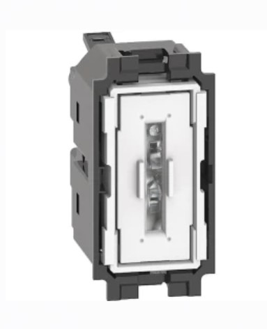 Переключатель BTicino K4003A LIVING NOW 10А, автоматические клеммы, 1 модуль