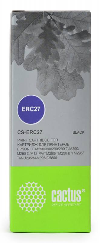 Картридж Cactus CS-ERC27 черный для Epson ERC 27