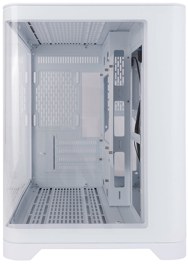 Корпус mATX 1STPLAYER UVIEW UV5 UV5-WH белый, без БП, окно из закаленного стекла, USB3.0, USB2.0, audio