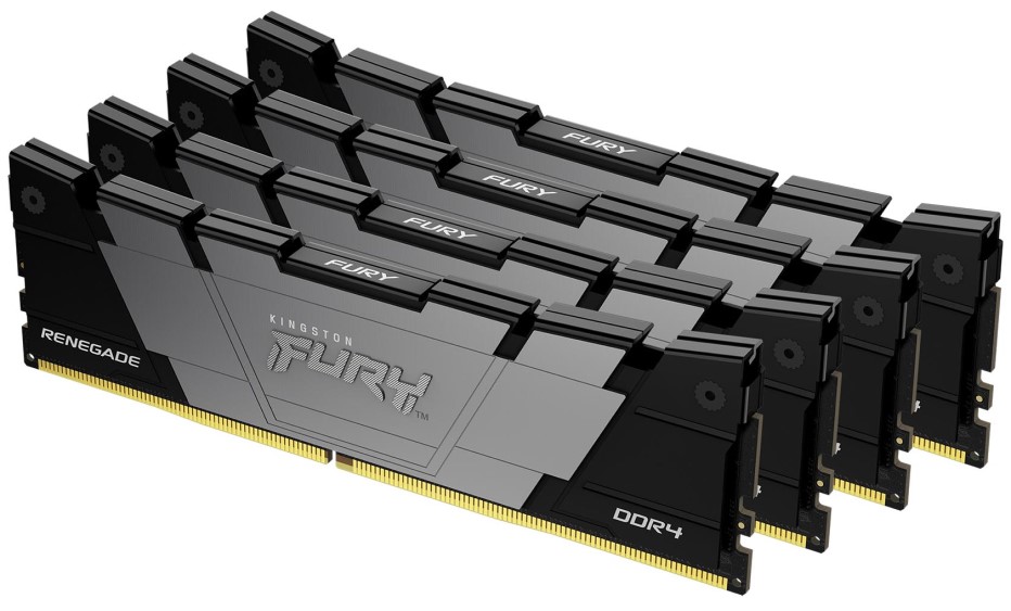 Модуль памяти DDR4 32GB Kingston KF436C16RB2K4/32 3600MHz CL16 DIMM (Kit of 4) FURY Renegade Black