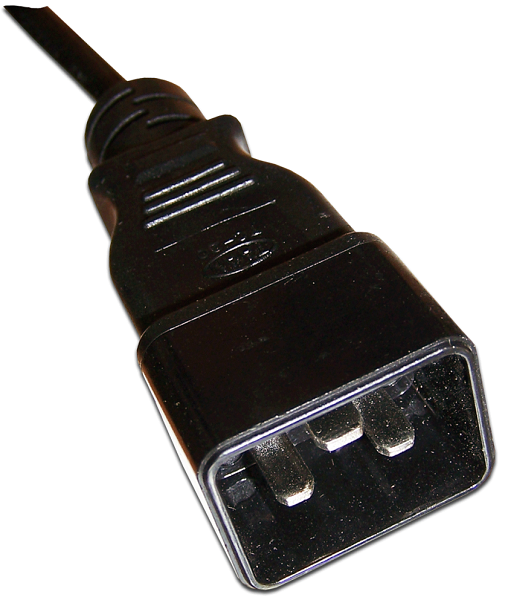 Кабель питания Lanmaster LAN-PP13/20-2.0-BK С13-C20, 3х0.75, 220В, 10А, черный, 2 метра