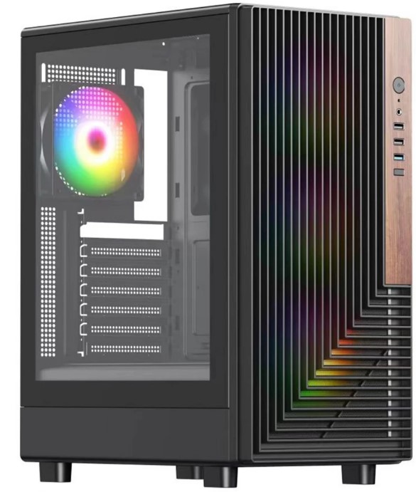 Корпус ATX ACD Citadel 101 AH-TC1GA-000 без БП, боковая панель из закалённого стекла, 2*USB 3.2, USB 2.0