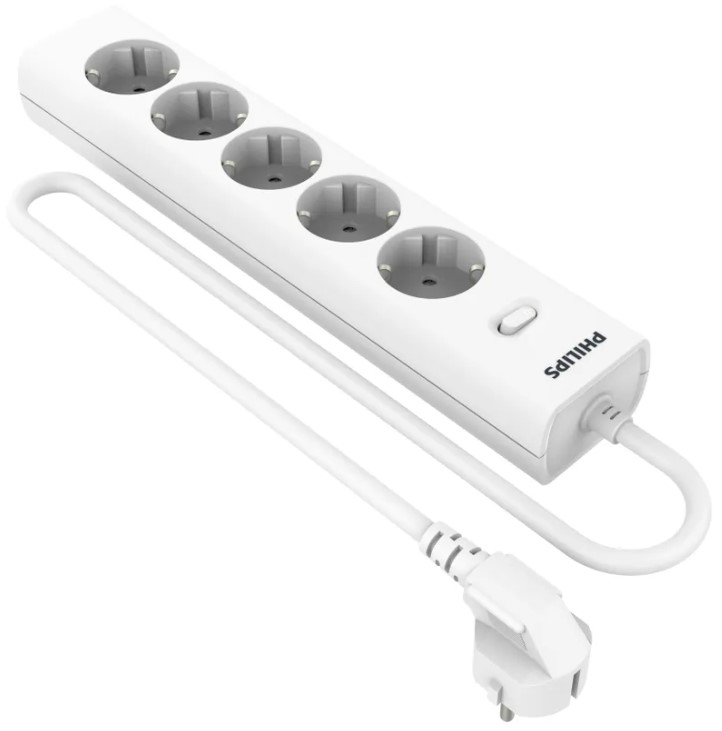Сетевой фильтр Philips CHP2155WB/51 5 Розеток, кабель - 3M белый